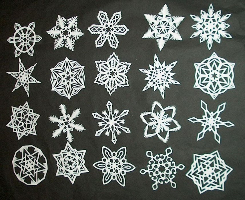 DIY paper snowflake ornaments