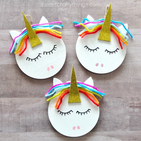 DIY unicorn ornaments
