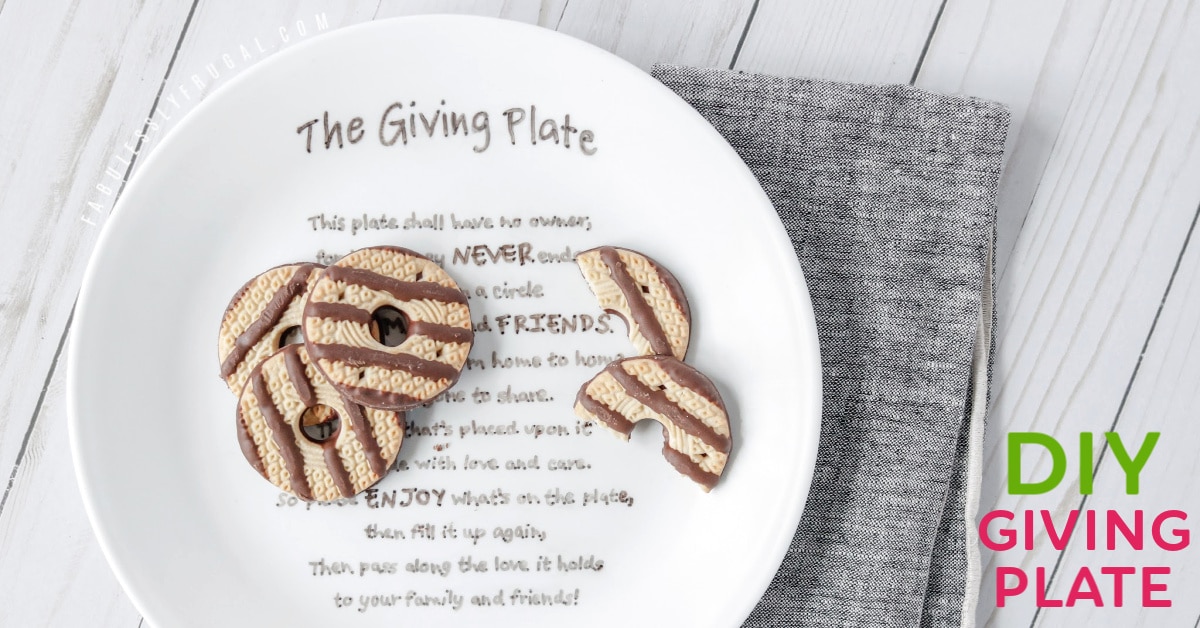 Finished giving plate with cookies