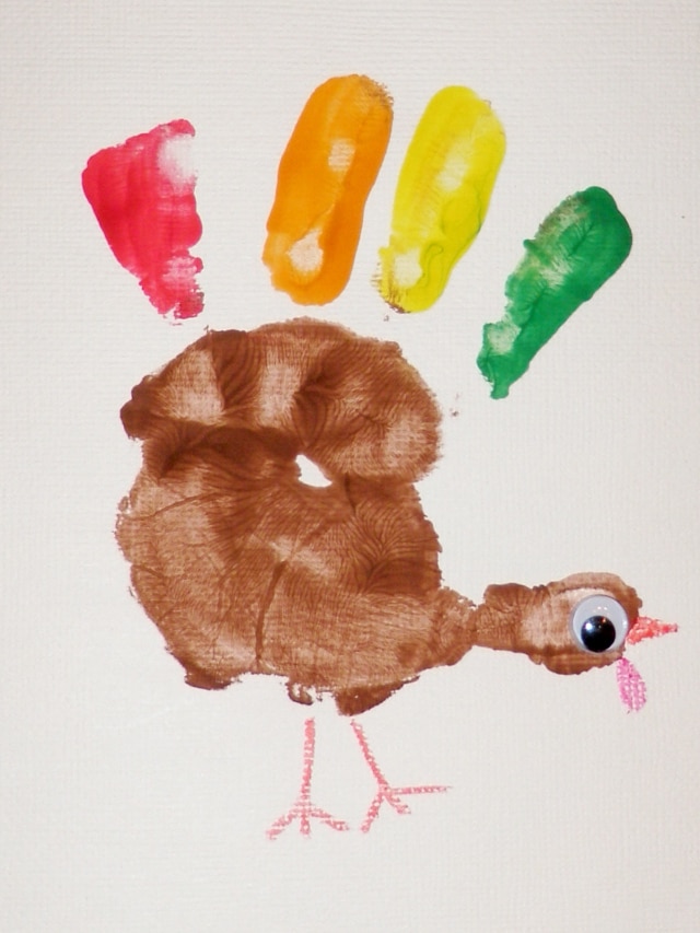 Hand painted turkey