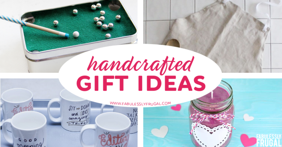 Handcrafted gift ideas