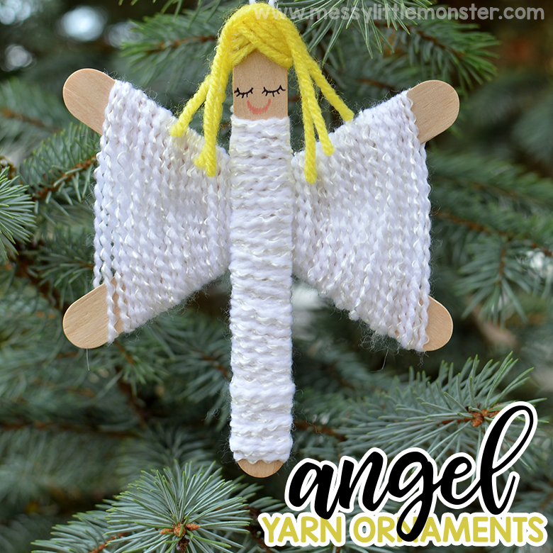 Yarn angel ornament