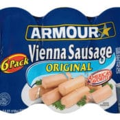 Amazon: 6 Count Armour Vienna Sausage, Original, Keto Friendly, 4.6 Ounce...