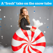 Amazon Cyber Week! Inflatable Snow Tube with Easy Grip Handles $19.99 (Reg....