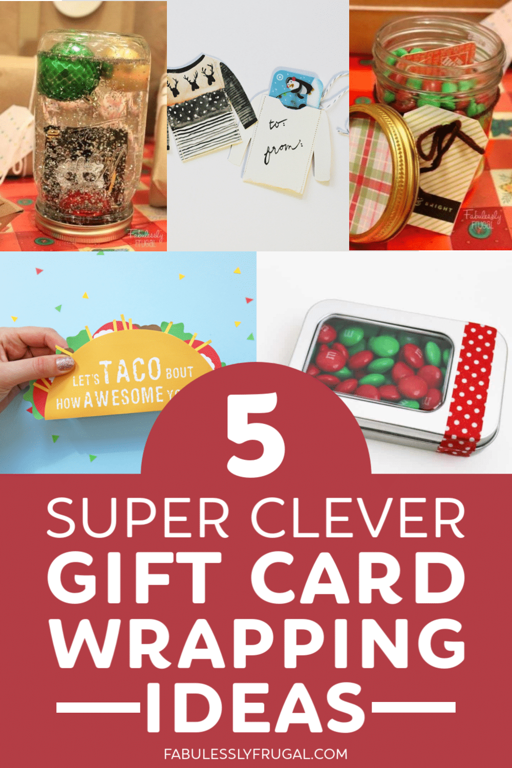 Clever gift card wrapping ideas