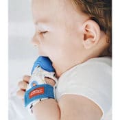 Amazon Holiday Deal: Soothing Teething Mitten with Hygienic Travel Bag...