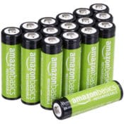 Amazon: 16-Pack AmazonBasics AA Rechargeable Batteries, Pre-charged as...