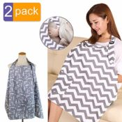 Amazon: 2 Pack Nursing Covers with Free Matching Pouch $11.99 After Code...