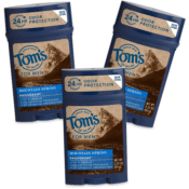 Amazon: 3 Pack Tom’s of Maine Men’s Long Lasting Wide Stick Deodorant...