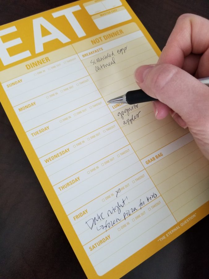 How to meal plan with a meal planning pad