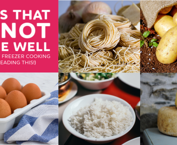 Foods that don't freeze well