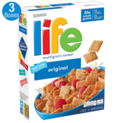 Amazon: THREE BOXES - Quaker Life Breakfast Cereal 13-oz just $5.49 (Reg....
