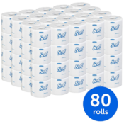 Amazon: 80 Rolls = 40,480 Sheets Scott Essential Toilet Paper as low as...