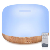 Amazon: Auto Shut-Off & 7 LED Color Changing Essential Oil Diffuser...