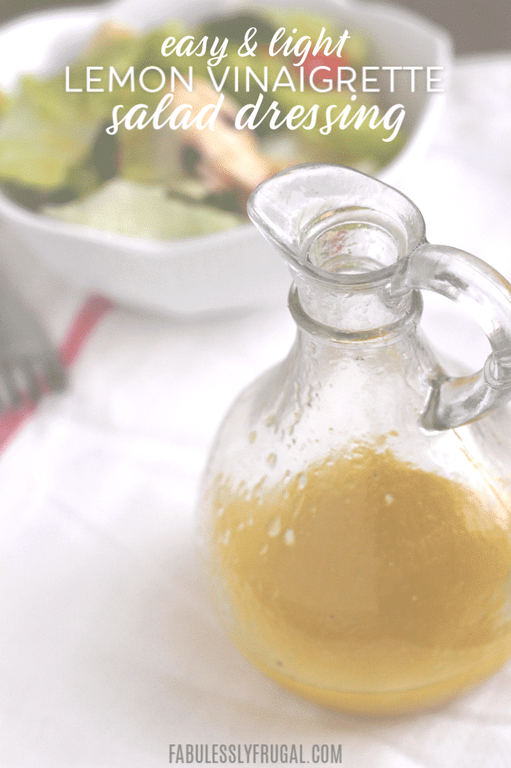 Light Lemon Vinaigrette Salad Dressing Recipe Fabulessly Frugal