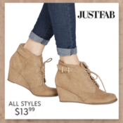 Today Only! Zulily: JustFab Boots & Booties $13.99 (Reg. $59.95)