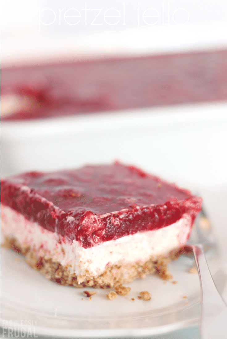 Raspberry Pretzel Jello Salad Recipe Fabulessly Frugal