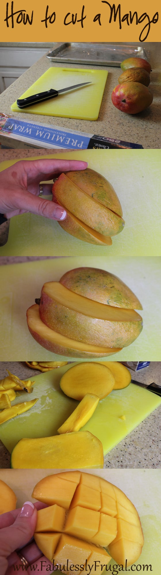 how to cut fresh mango