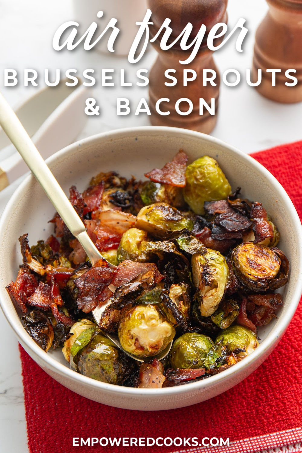 air fryer bacon and brussels sprouts