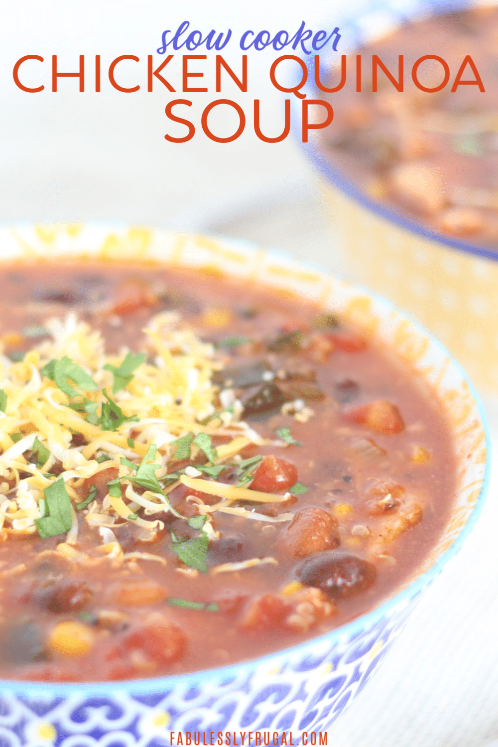 Slow Cooker Chicken Quinoa Soup Recipe Fabulessly Frugal