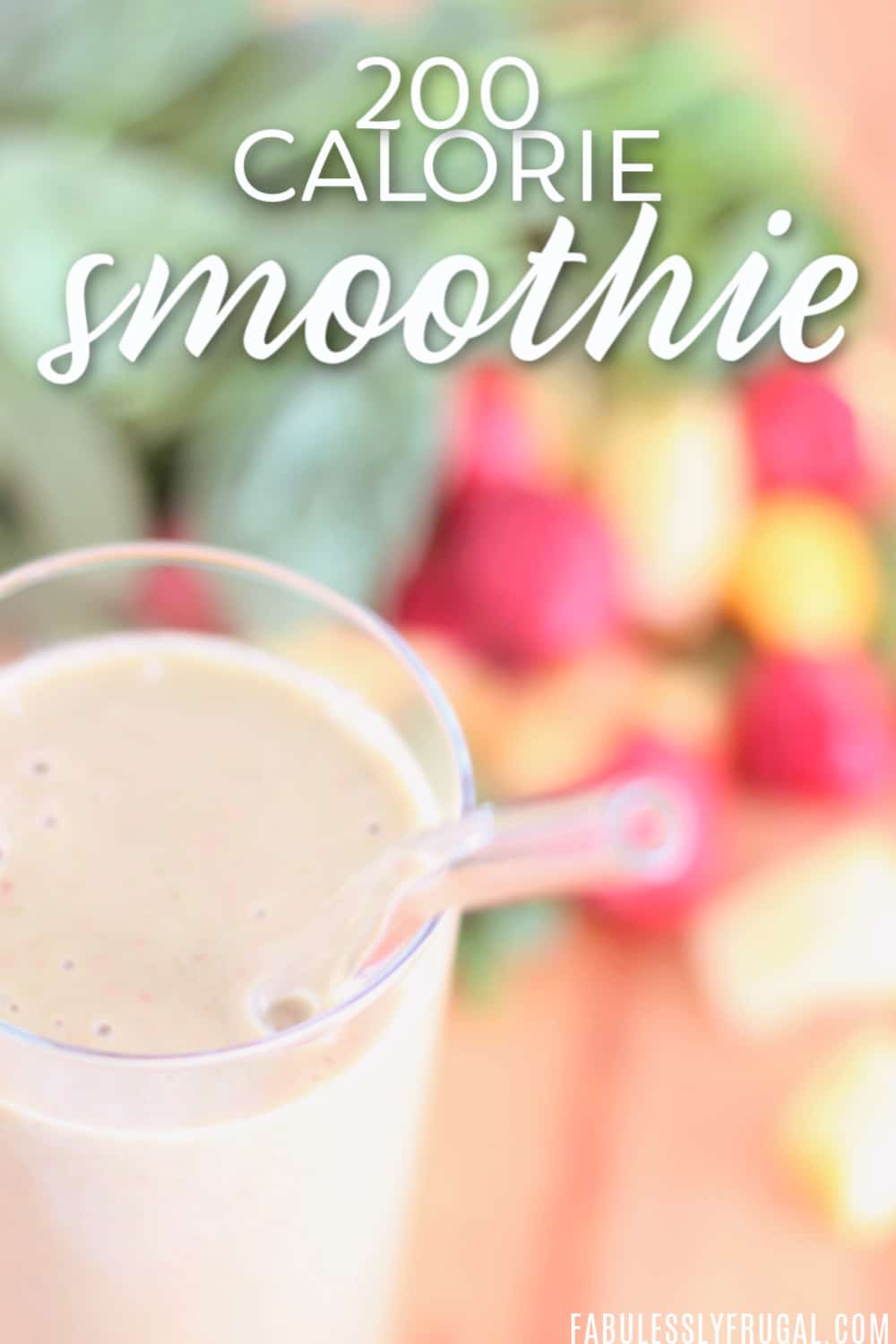 Healthy Low Calorie Strawberry Smoothie Recipe (Under 200 Calories