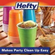 Amazon: 100 Pack Hefty Plastic Cups, Assorted Colors as low as $5.64 (Reg...