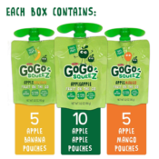 Amazon: 20-Pack GoGo squeeZ Applesauce Pouches as low as $8.48 (Reg. $16.88)...