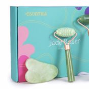 Jade Roller Kit with 2 Rollers for Face and Body + Gua Sha Plate Just $10.97!