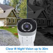 Wireless Outdoor Security Camera with Night Vision, Motion Detection, More...