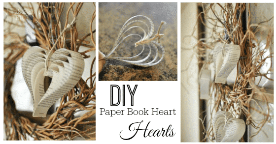 DIY valentines day paper hearts