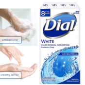 Amazon: 8 Pack Dial Antibacterial Deodorant Soap 4 Ounce Bars as low as...