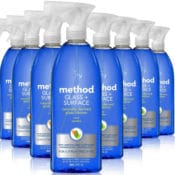 Amazon: 8 Pack Method Glass Cleaner + Surface Cleaner, Mint, 28 Ounce as...