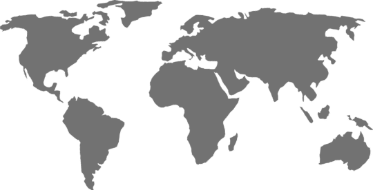 Flat world map