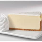 Cheescake Factory: FREE Cheesecake Slice with $30+ Purchase