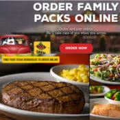 Texas Roadhouse: Family Packs from $19.99