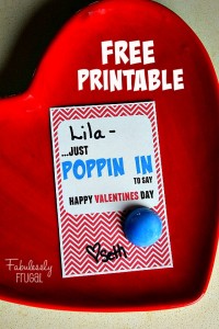 DIY Valentine popper card