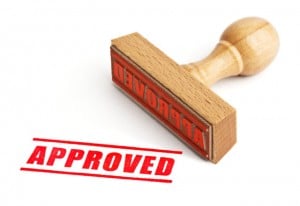 approved rubber stamp image