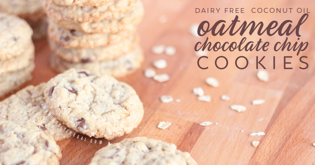 DairyFree Oatmeal Chocolate Chip Cookies Recipe Fabulessly Frugal