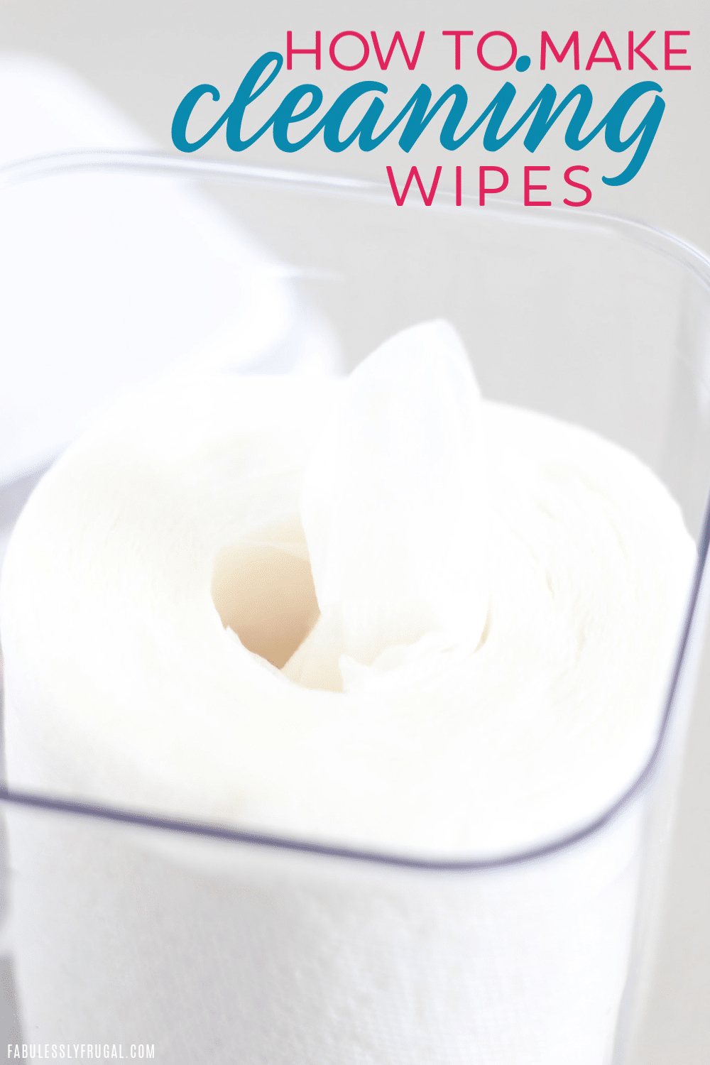 How to make homemade cleaning wipes