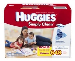 huggies simply clean baby wipes 648 ct