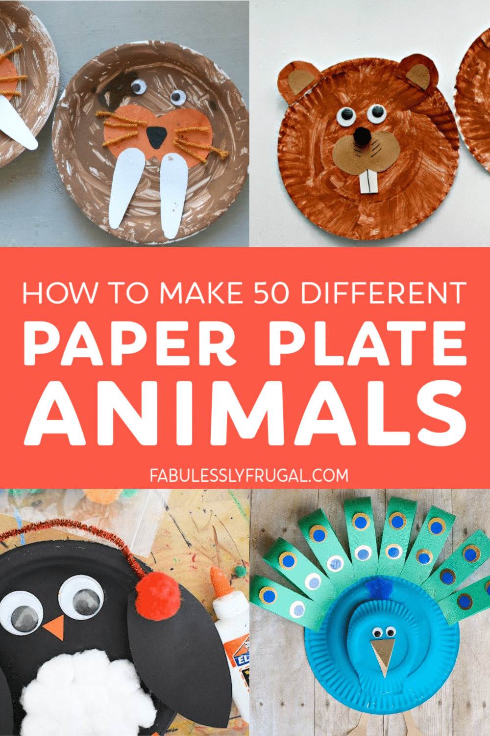 Paper plate animals