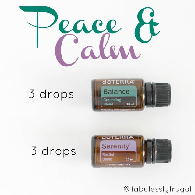 Peace and calm diffuser blend