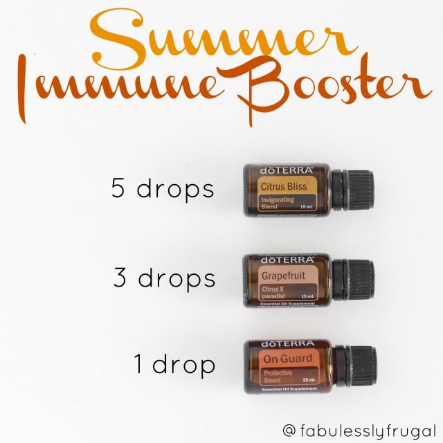 Summer immune booster diffuser blends