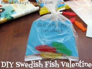 swedish fish valentine card