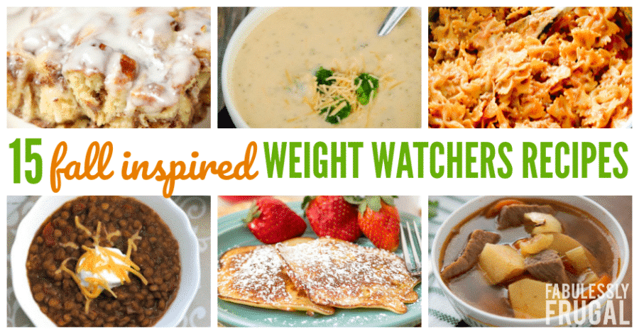 fall weight watchers recipes