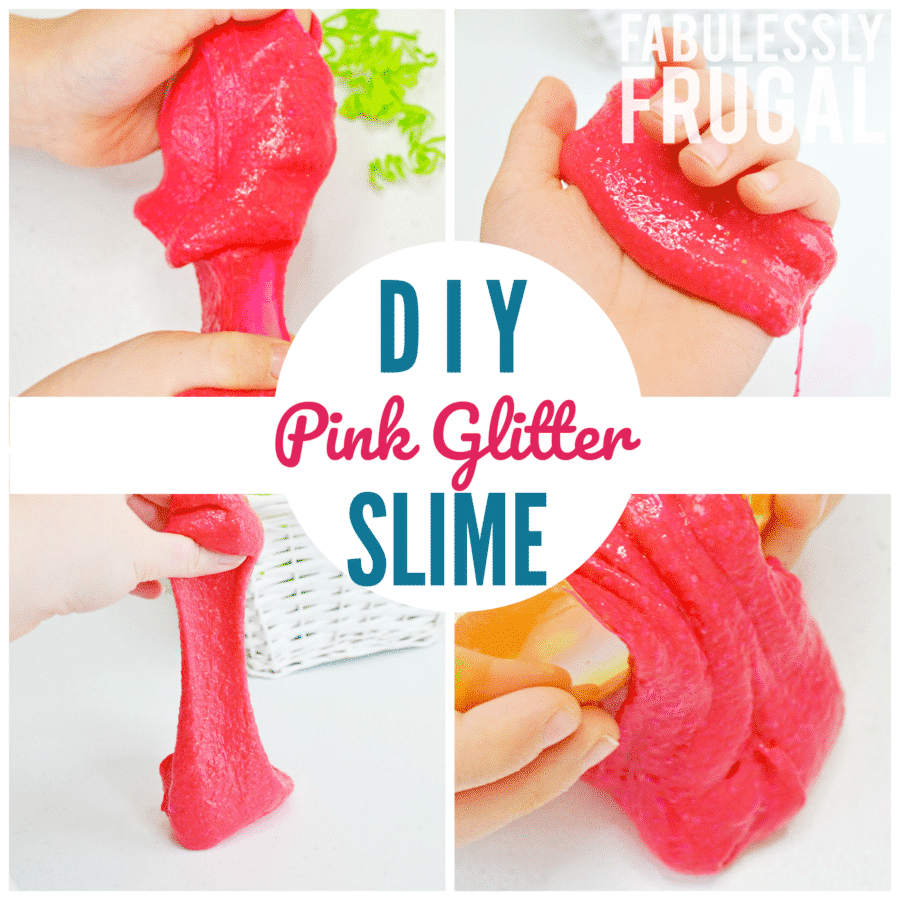 DIY glitter slime recipe