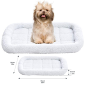 Amazon: 22″ Faux-Sherpa Padded Bolster Pet Bed $5.98 (Reg $15.69) - FAB...