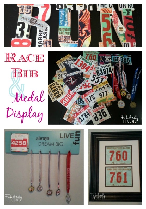 Race Bib and Medal Display Craft