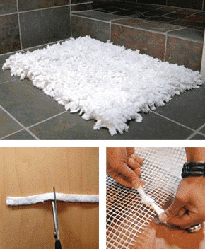 Bath rugs - uses for old towels