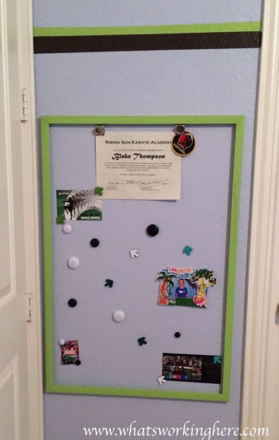 Magnetic room for kids room organization
